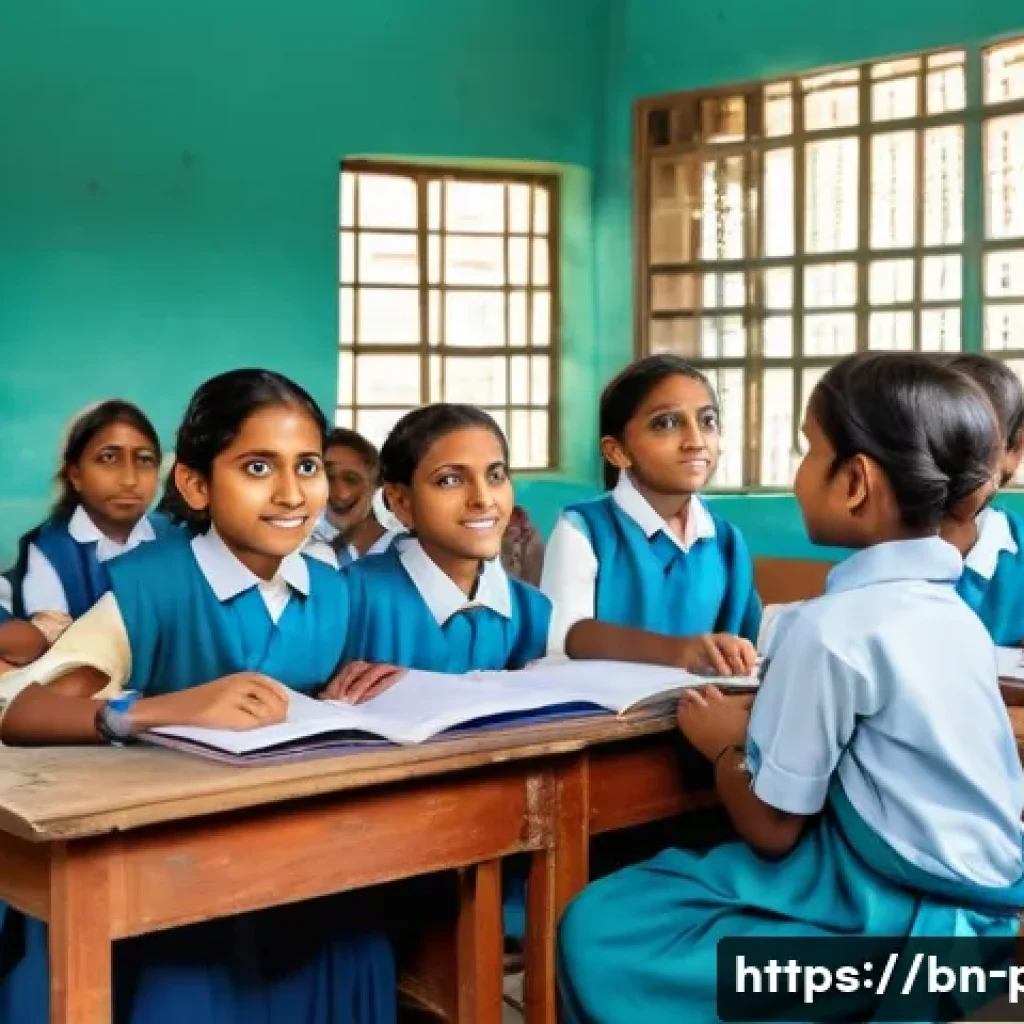 포퍼의 반증주의와 과학 방법론 - A detailed and vibrant classroom scene in a Bengali school where a diverse group of children attenti...